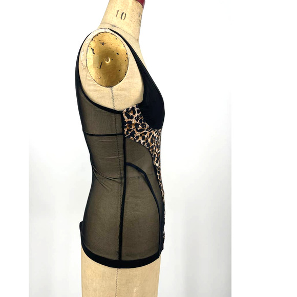 Simply Control Leopard Shapewear Lingerie Top Xtra Large NWT - Picture 2 of 8